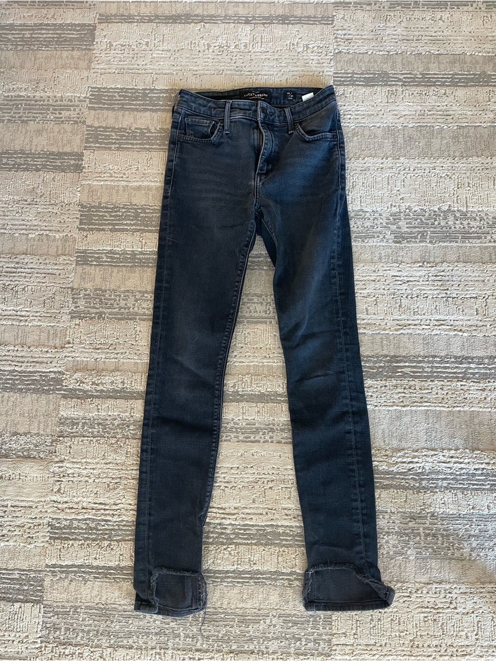 Lucky Brand Women's Dark Black Skinny Jeans